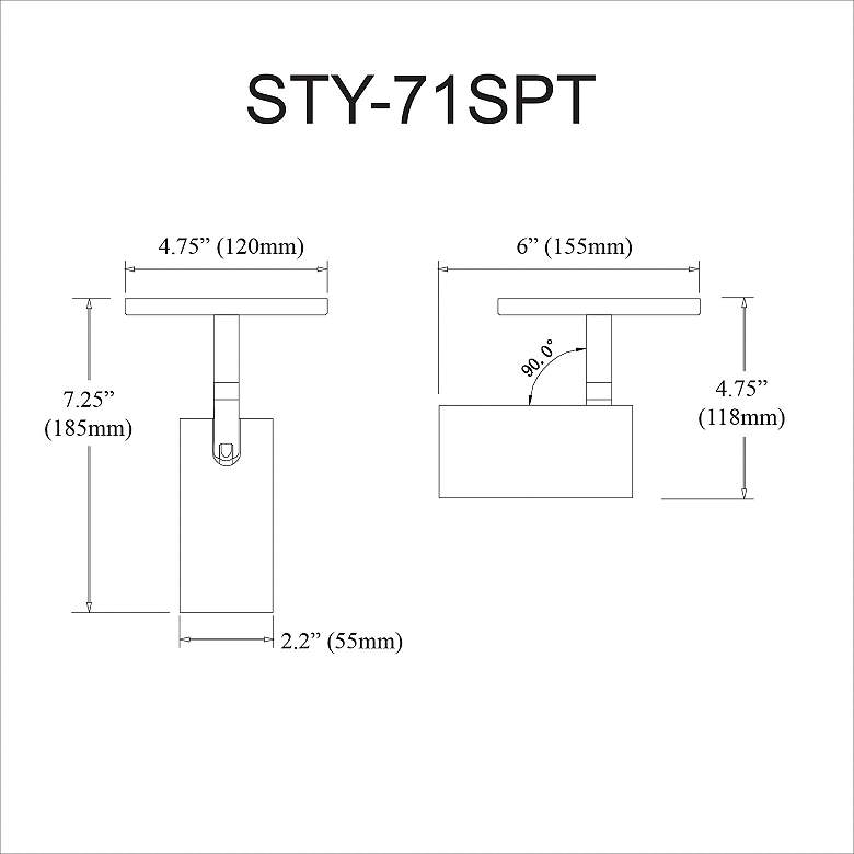 Image 2 Stanly Track Ceiling Spot Light White more views