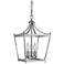 Stanton 10 1/4" Wide Brushed Nickel 3-Light Mini Pendant