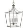 Stanton 16 3/4" Wide Brushed Nickel 6-Light Foyer Pendant