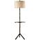 Stanton Dunbrook Bronze Floor Lamp with Tray Table