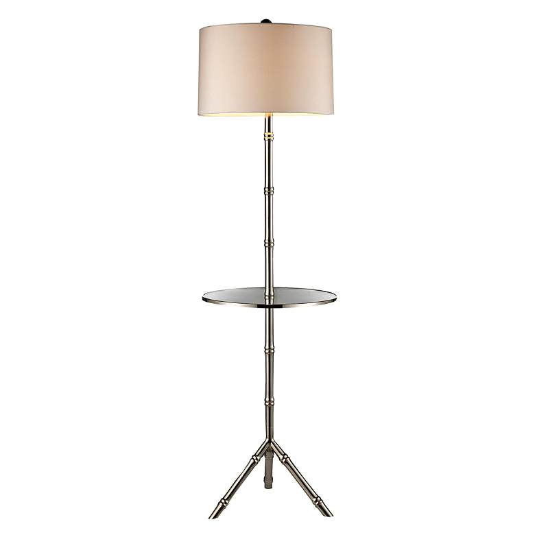 Image 1 Stanton Silver Plated Floor Lamp with Tray Table