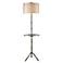 Stanton Silver Plated Floor Lamp with Tray Table