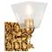 Star 1-Light Wall Sconce In Gold