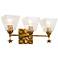 Star 3 Light Bath Vanity In Gold