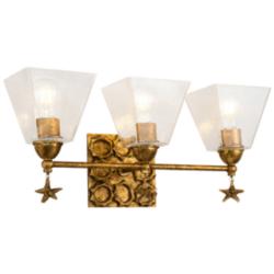 Star 3 Light Bath Vanity In Gold
