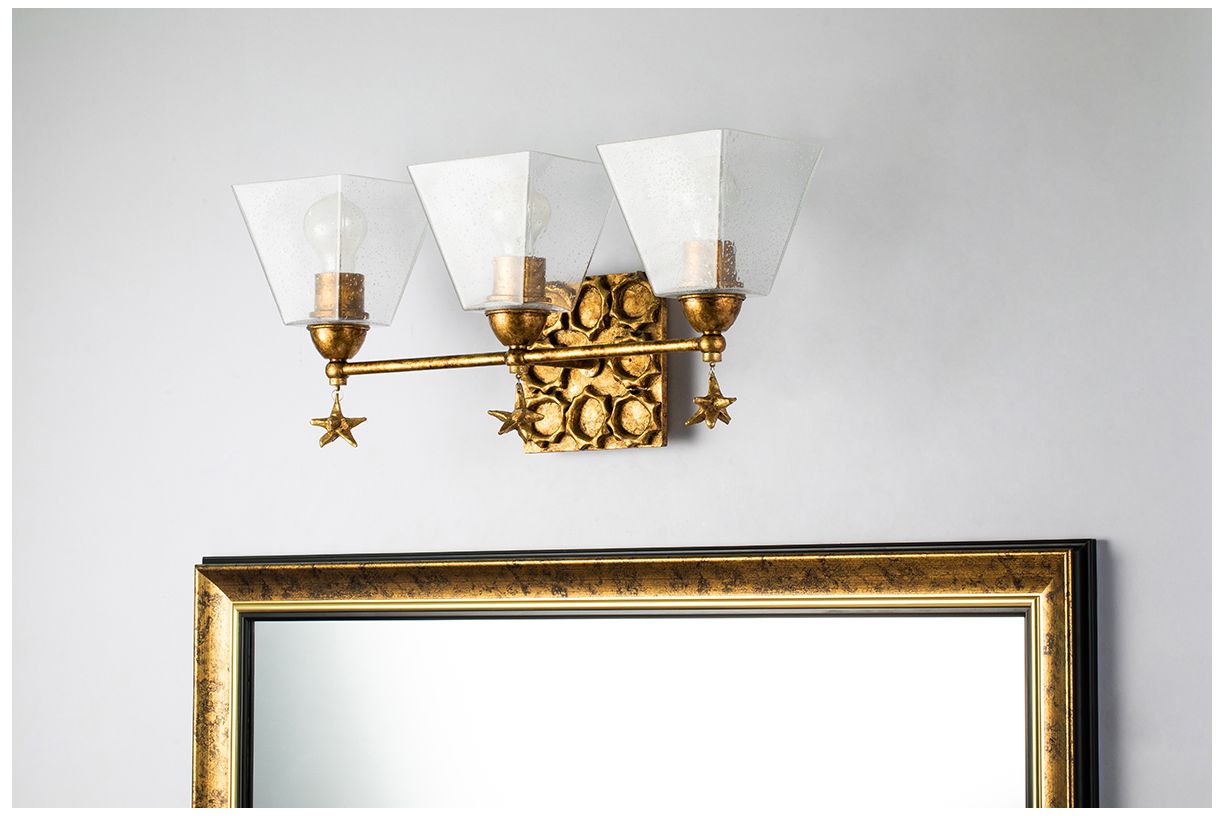 Image 5 Star 3 Light Bath Vanity In Gold more views