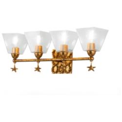 Star 4 Light Bath Bar in Gold