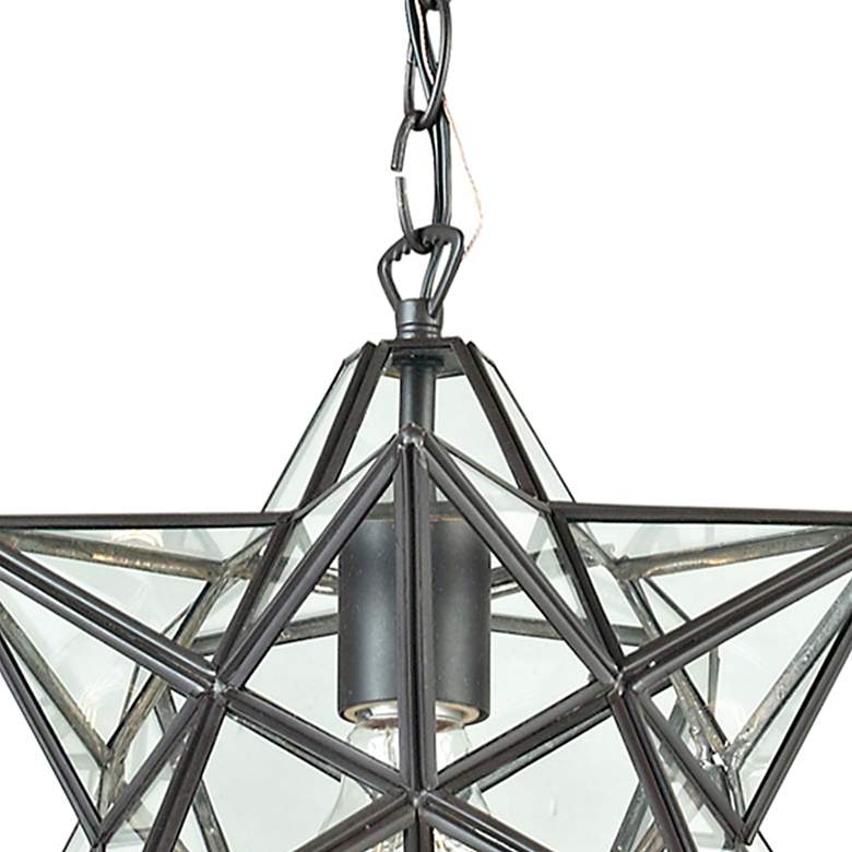 Image 3 Star 9" Wide Oil-Rubbed Bronze Mini Pendant more views