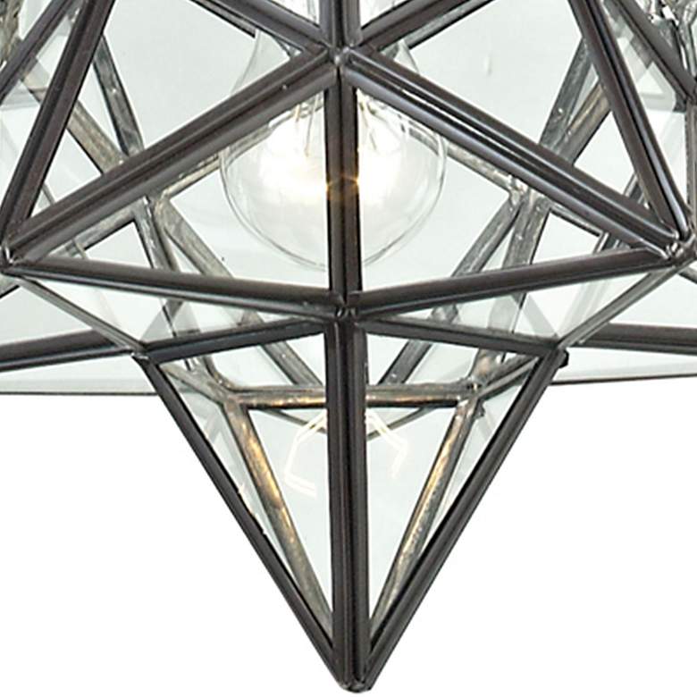 Image 5 Star 9" Wide Oil-Rubbed Bronze Mini Pendant more views
