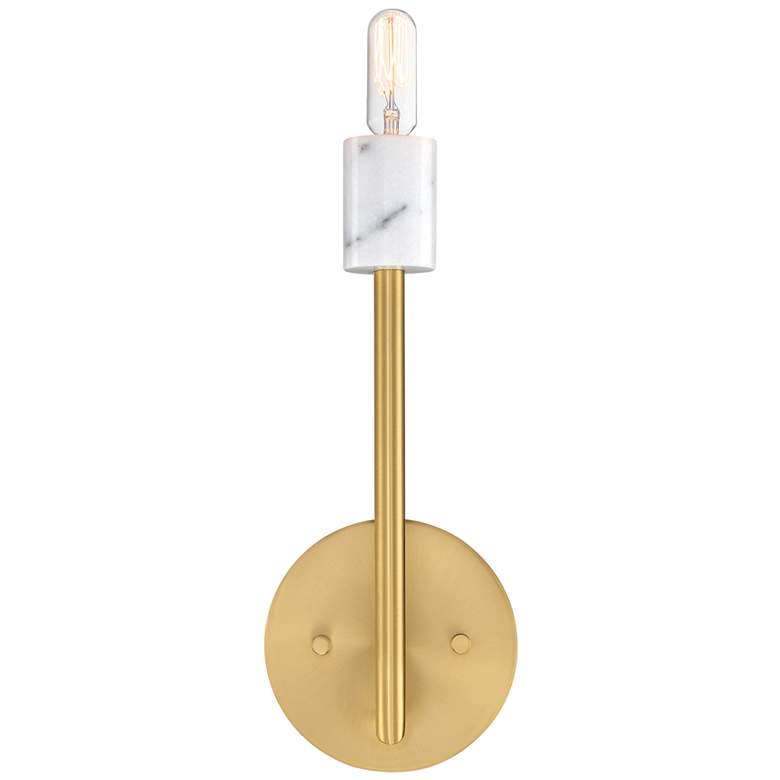 Image 1 Star Dust 5.25 in. 1-Light Brushed Gold Wall Sconce Light