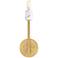 Star Dust 5.25 in. 1-Light Brushed Gold Wall Sconce Light
