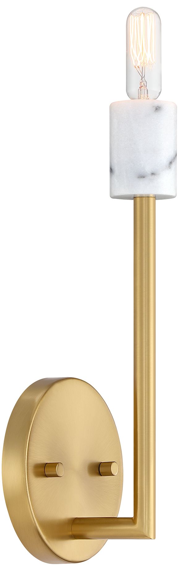 Image 3 Star Dust 5.25 in. 1-Light Brushed Gold Wall Sconce Light more views