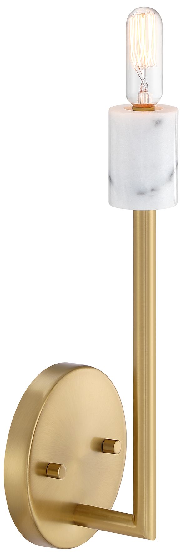 Image 5 Star Dust 5.25 in. 1-Light Brushed Gold Wall Sconce Light more views