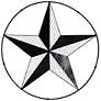 1_Star Perimeter 24"W x 24"H Hand Made Metal Wall Art Sculpture