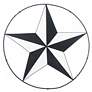 3_Star Perimeter 36"W x 36"H Hand Made Metal Wall Art Sculpture more views