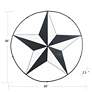 7_Star Perimeter 36"W x 36"H Hand Made Metal Wall Art Sculpture more views