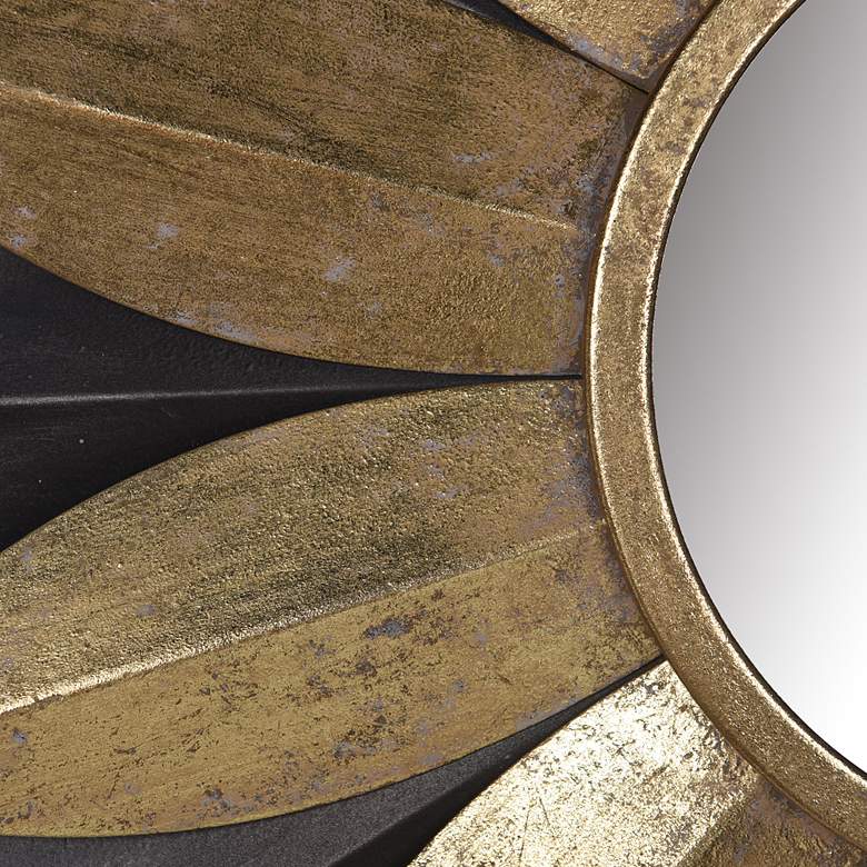 Image 4 Star Stuck Silver and Gold 32 3/4" Metal Wall Mirror more views