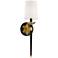 Star Valley 21" High Black and Brass Wall Sconce