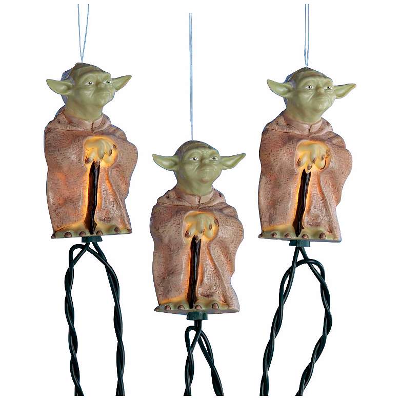 Image 1 Star Wars Yoda 10-Light String of Party Lights