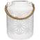 Star White LED Outdoor Lantern Light with Rope Handle