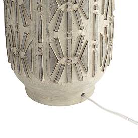 Image4 of Starbird Graystone Wash Carved Vase Table Lamp more views