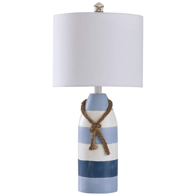 Image 2 Starboard Blue Stripe Nautical Rope Table Lamp