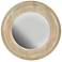 Starboard White-Washed with Gold Leaf 30" Round Wall Mirror