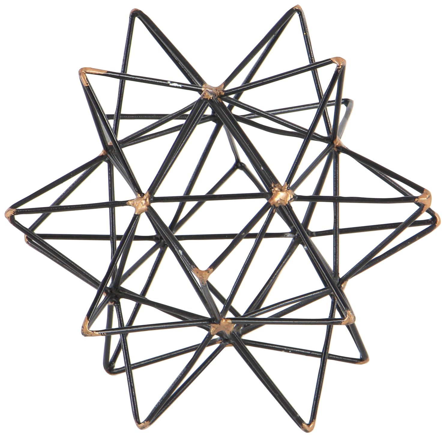 Image 4 Starbound 7" High Black Metal Geometric Figurine more views