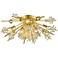 Starburst 26" Wide Polished Gold 8-Light Ceiling Light