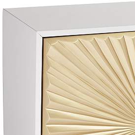 Image4 of Starburst 32" Wide White and Gold 2-Door Cabinet more views