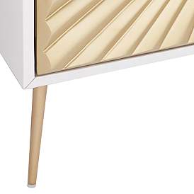 Image5 of Starburst 32" Wide White and Gold 2-Door Cabinet more views