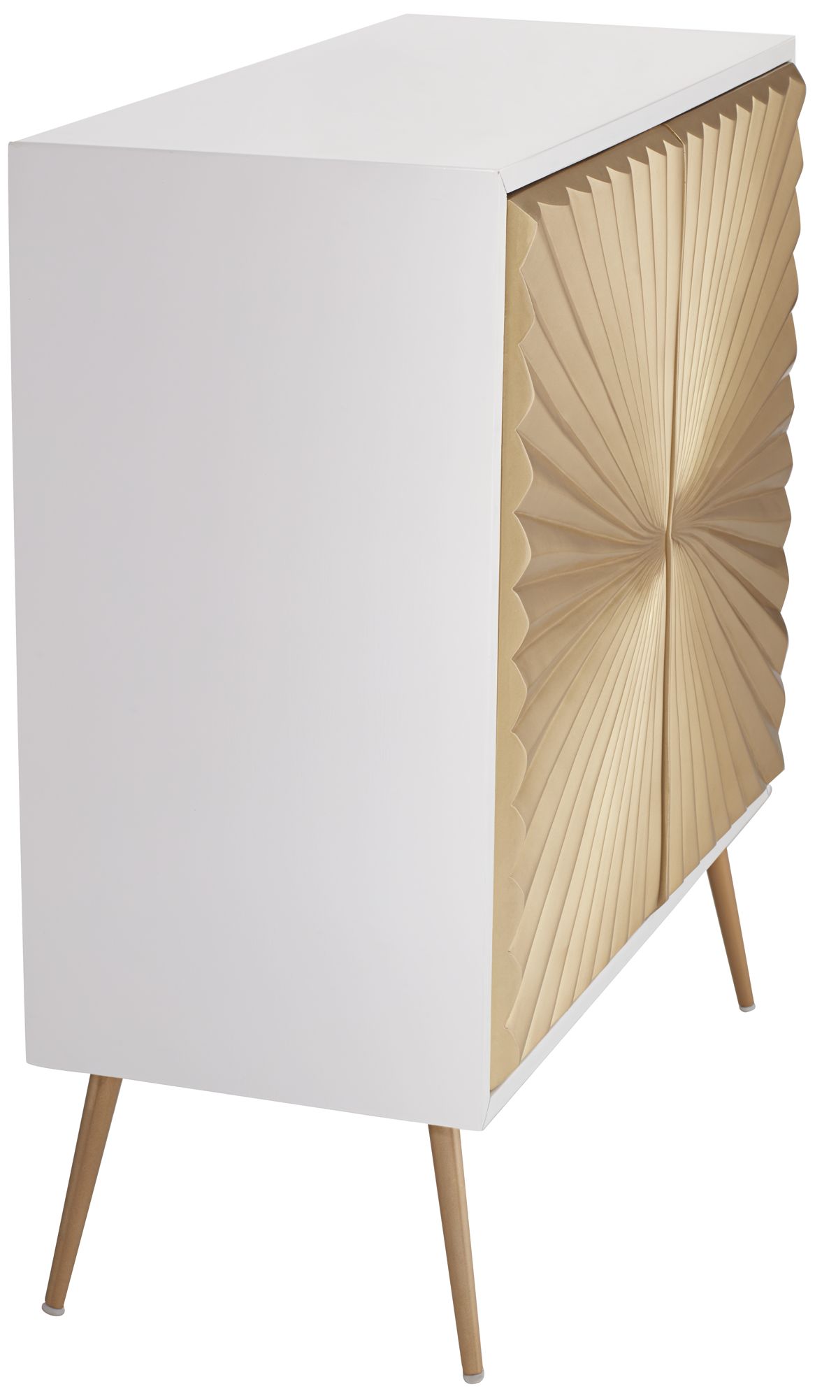 Starburst 32" Wide White and Gold 2-Door Cabinet in scene
