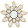 Starburst 33 1/2"W Gold Black Flower Metal Mirrored Wall Art