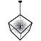 Starburst 44"W Black and Chrome 20-Light Sputnik Chandelier