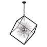 4_Starburst 44"W Black and Chrome 20-Light Sputnik Chandelier more views