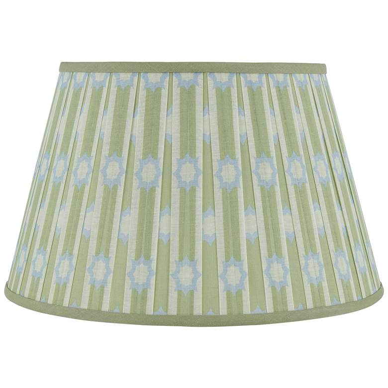 Image 1 Starburst Blue Green Empire Lamp Shade 10x14x10x10 (Spider)