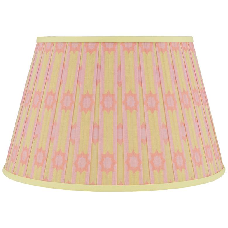 Image 1 Starburst Pink Yellow Empire Lamp Shade 10x14x10x10 (Spider)