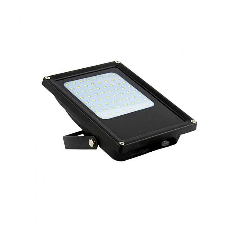 Image 6 Stardex 7 inch High Black Dusk-to-Dawn Solar LED Flood Light more views