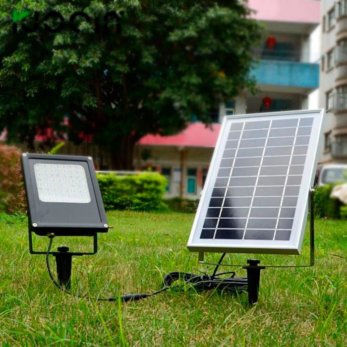 Stardex 7" High Black Dusk-to-Dawn Solar LED Flood Light