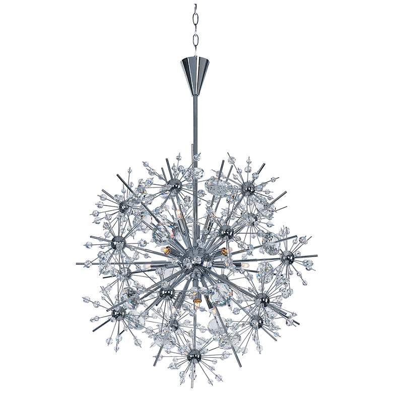 Image 1 Starfire 11 Light 22" Wide Polished Chrome Chandelier