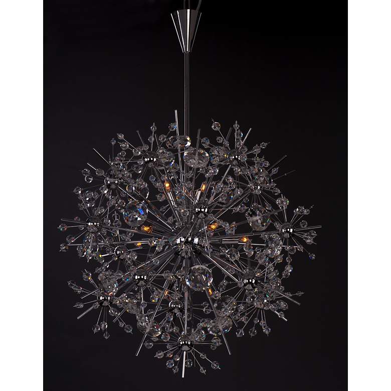 Image 2 Starfire 11 Light 22" Wide Polished Chrome Chandelier more views