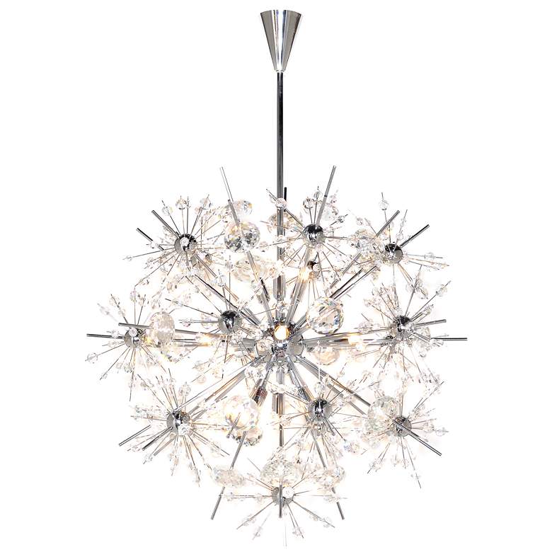 Image 4 Starfire 11 Light 22" Wide Polished Chrome Chandelier more views