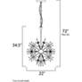 5_Starfire 11 Light 22" Wide Polished Chrome Chandelier more views
