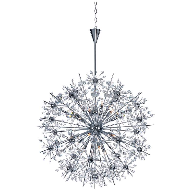 Image 1 Starfire 18-Light 32 inch Wide Polished Chrome Chandelier