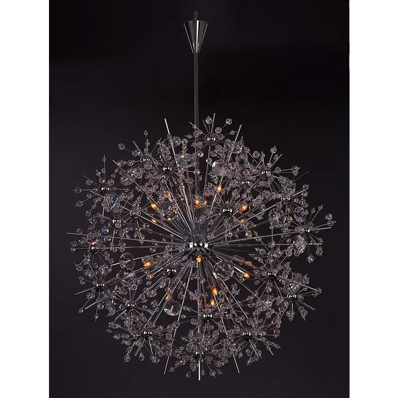 Image 4 Starfire 18-Light 32" Wide Polished Chrome Chandelier more views