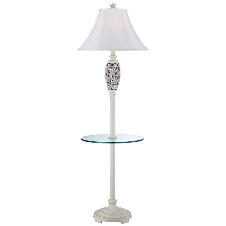 Image 1 Starfish Antique Floor Lamp with Glass Tray