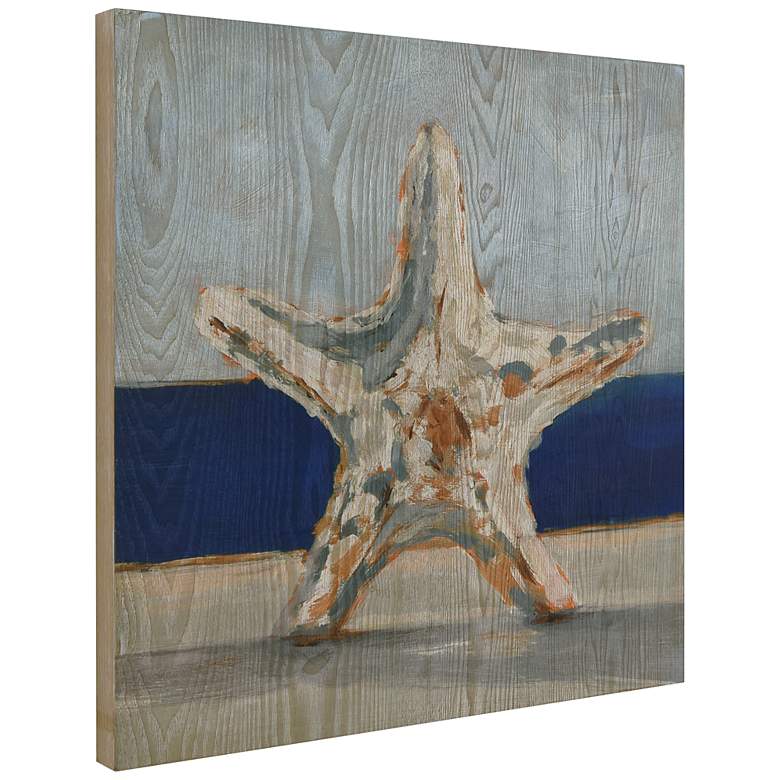 Image 5 Starfish by the Sea 24" Square Giclee Printed Wood Wall Art more views