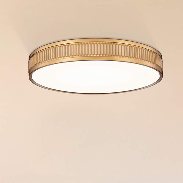 Image 1 Stari 20 3/4" Wide Modern Gold LED Ceiling Light
