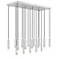 Stari by Z-Lite Brushed Nickel 17 Light Linear Chandelier