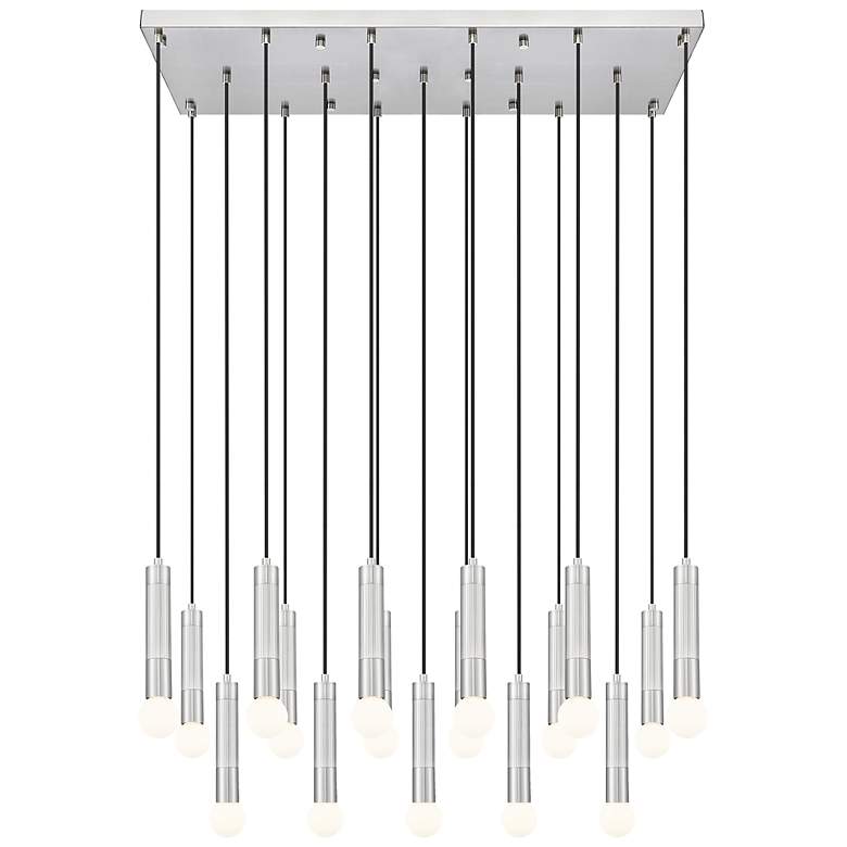 Image 5 Stari by Z-Lite Brushed Nickel 17 Light Linear Chandelier more views